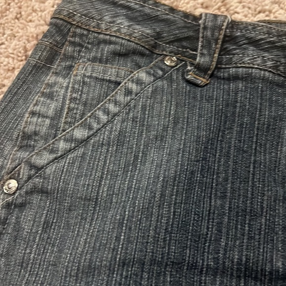 Faded Glory Skirt Stretch Black Denim Size 4 - Picture 5 of 8